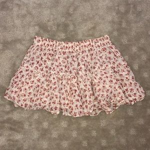 Blu Floral Moon Mini Skirt